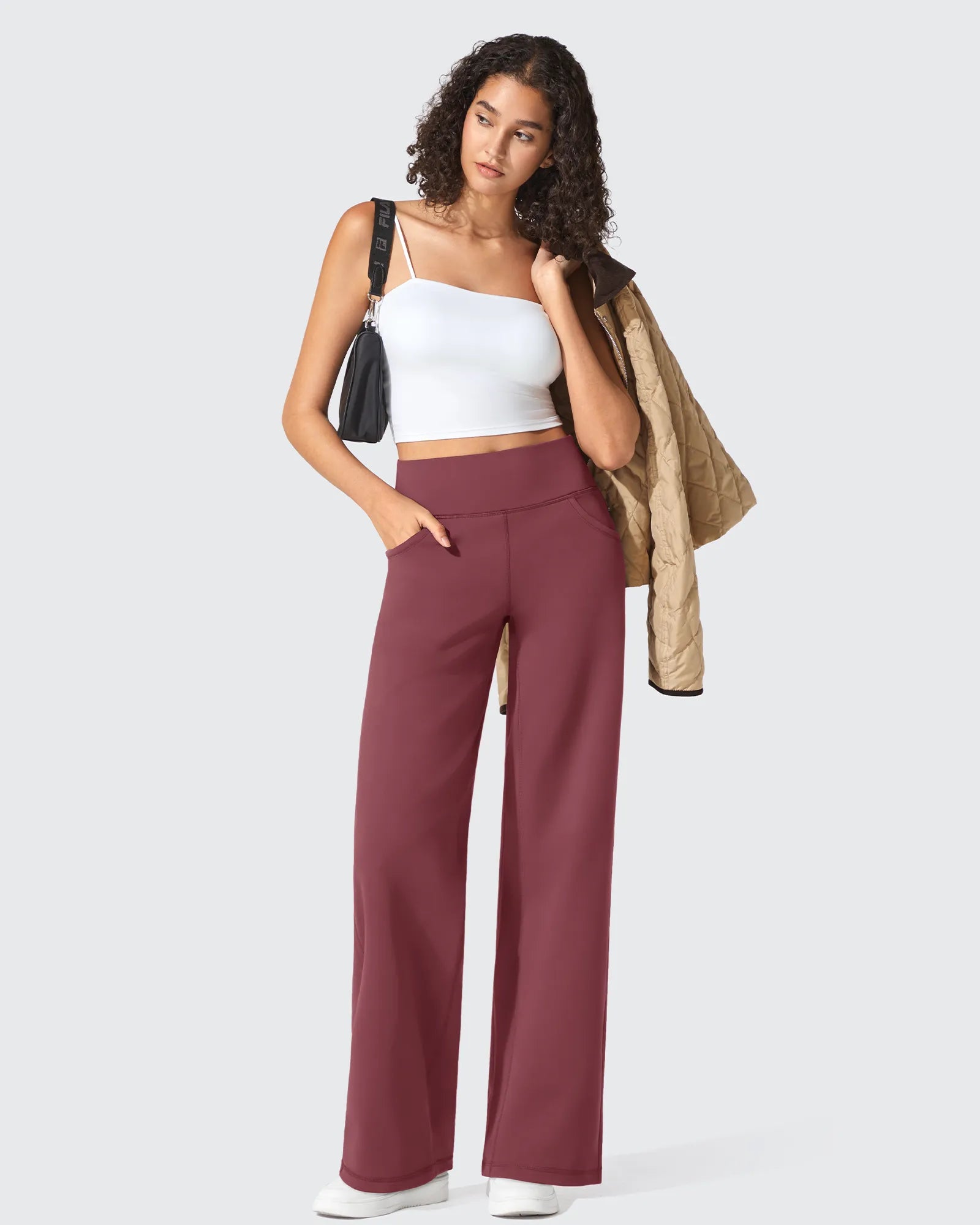 BareFeel Seamless High-Waist Dressy Pants Petite - G4Free