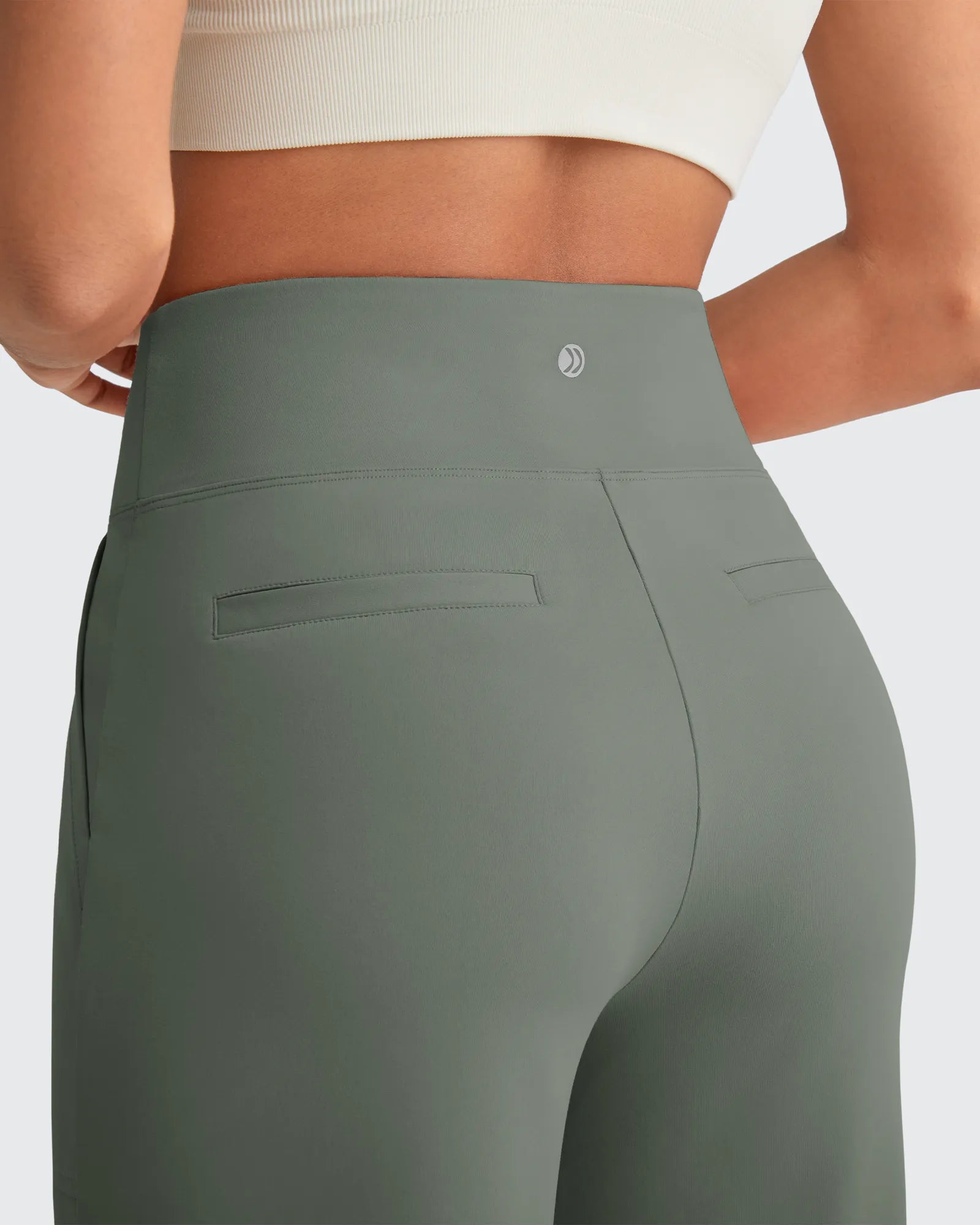 EverGoing High Waist Stretch Dressy Cropped Pants Tall - G4Free