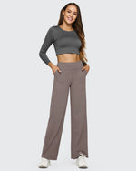 EverGoing Loose High-Waist Business Casual Pants 33'' - G4Free