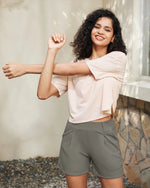 EverGoing High-Waist Belted Pleated Casual Dressy Shorts - G4Free