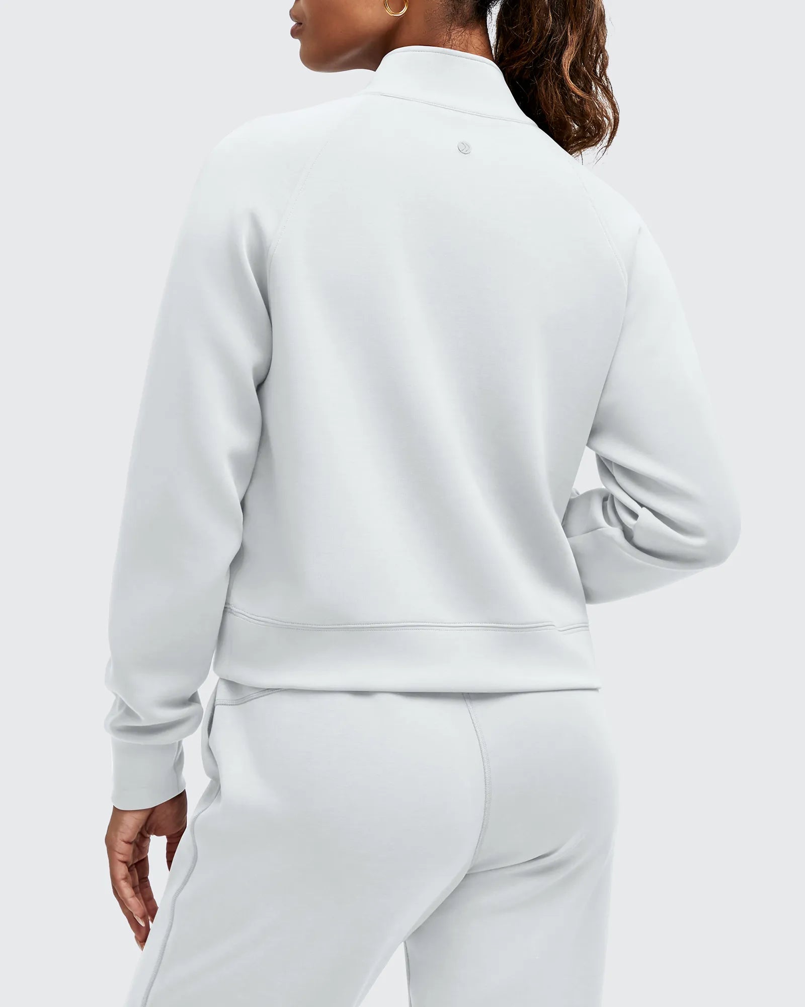 Smoofit Half-Zip Pullover Mock Neck Pockets Sweatshirts