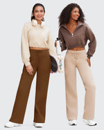 EverGoing Business Casual High-Waist Wide Leg Pants Tall - G4Free