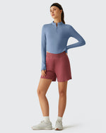 Lightbreeze UPF 50+ Sun Thumbholes Quater Zip Shirts