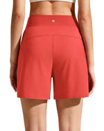 Chillwhisp Built-in Brief Liner High Waist Athletic Shorts