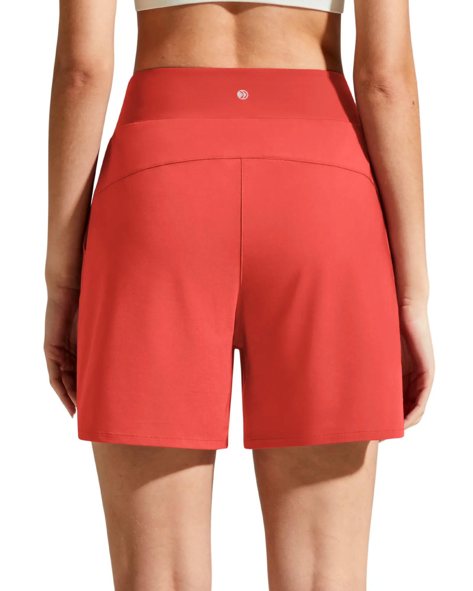 Chillwhisp Built-in Brief Liner High Waist Athletic Shorts