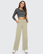 EverGoing Loose High-Waist Business Casual Pants - G4Free