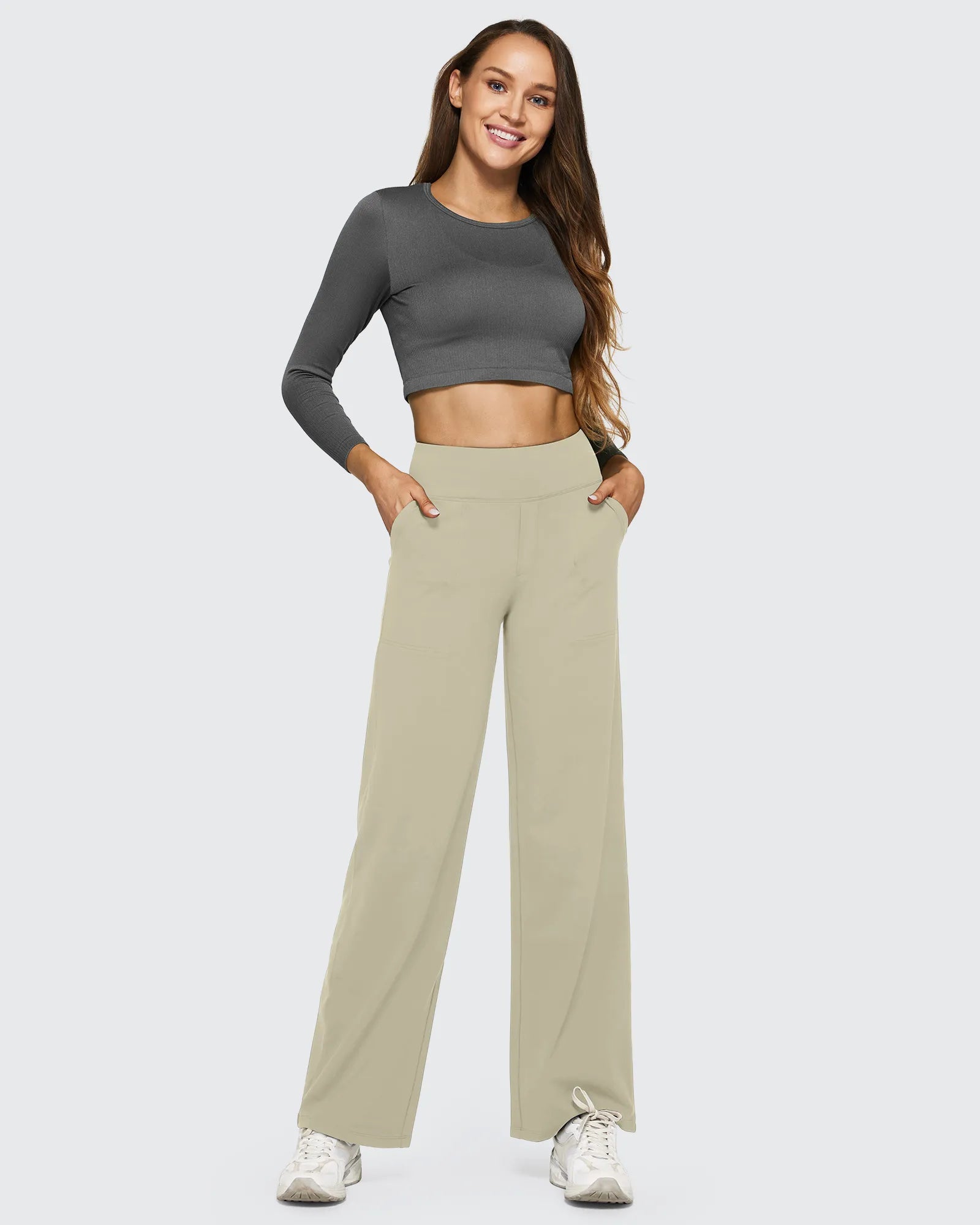 EverGoing Loose High-Waist Business Casual Pants - G4Free