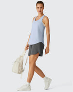 Racerback Hip Length Scoop Neck Muscle Tank Tops