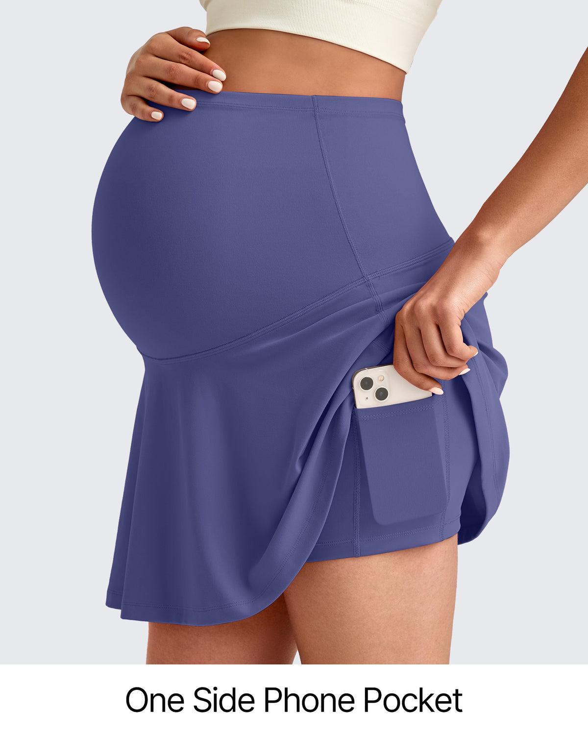 BareFeel One Pocket Maternity Tennis Skirt - G4Free