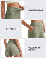 Ribbed Mid-Rise Seamless Work Shorts - G4Free