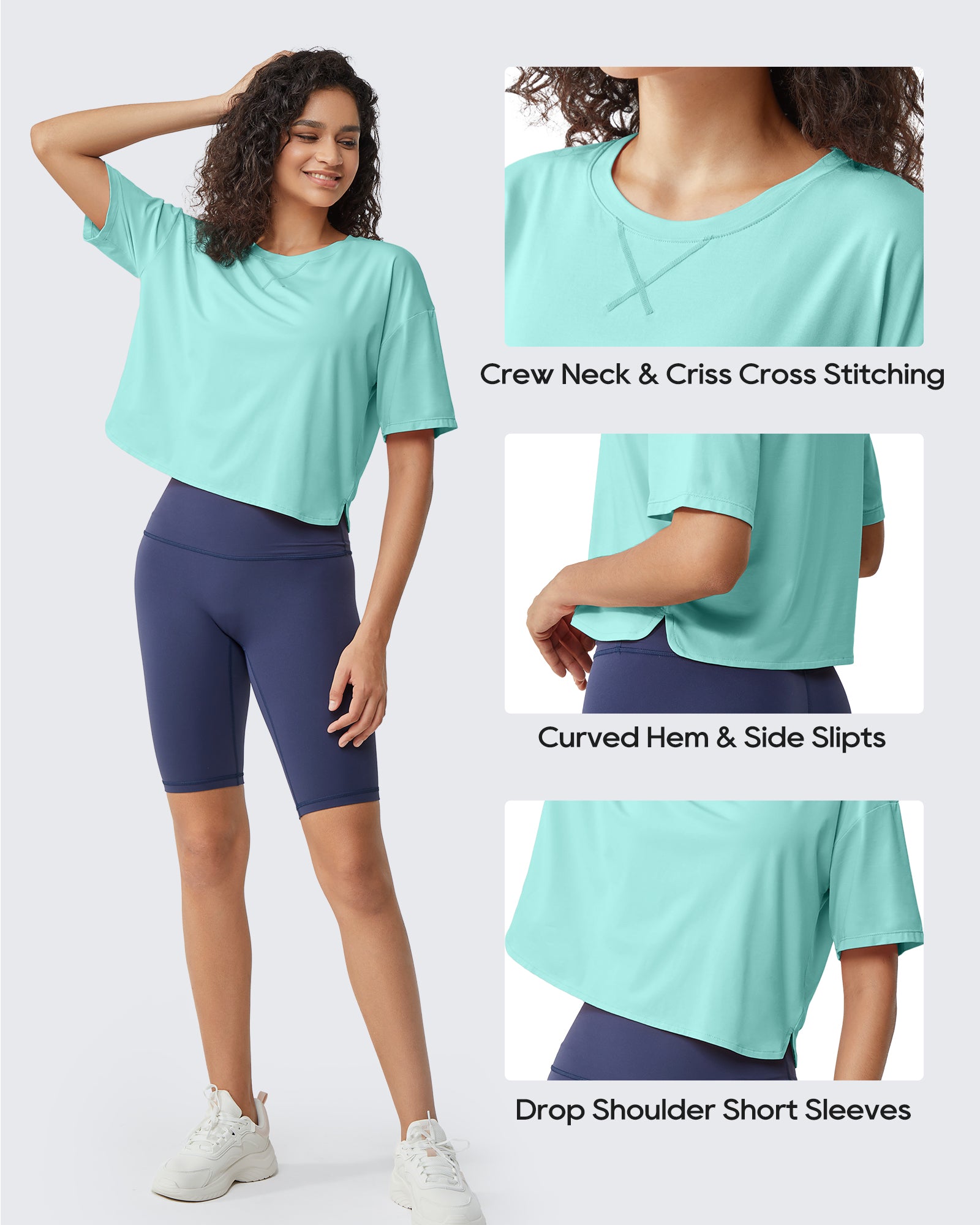 G4Free UPF 50+ Quick Dry Boxy Crop Tee