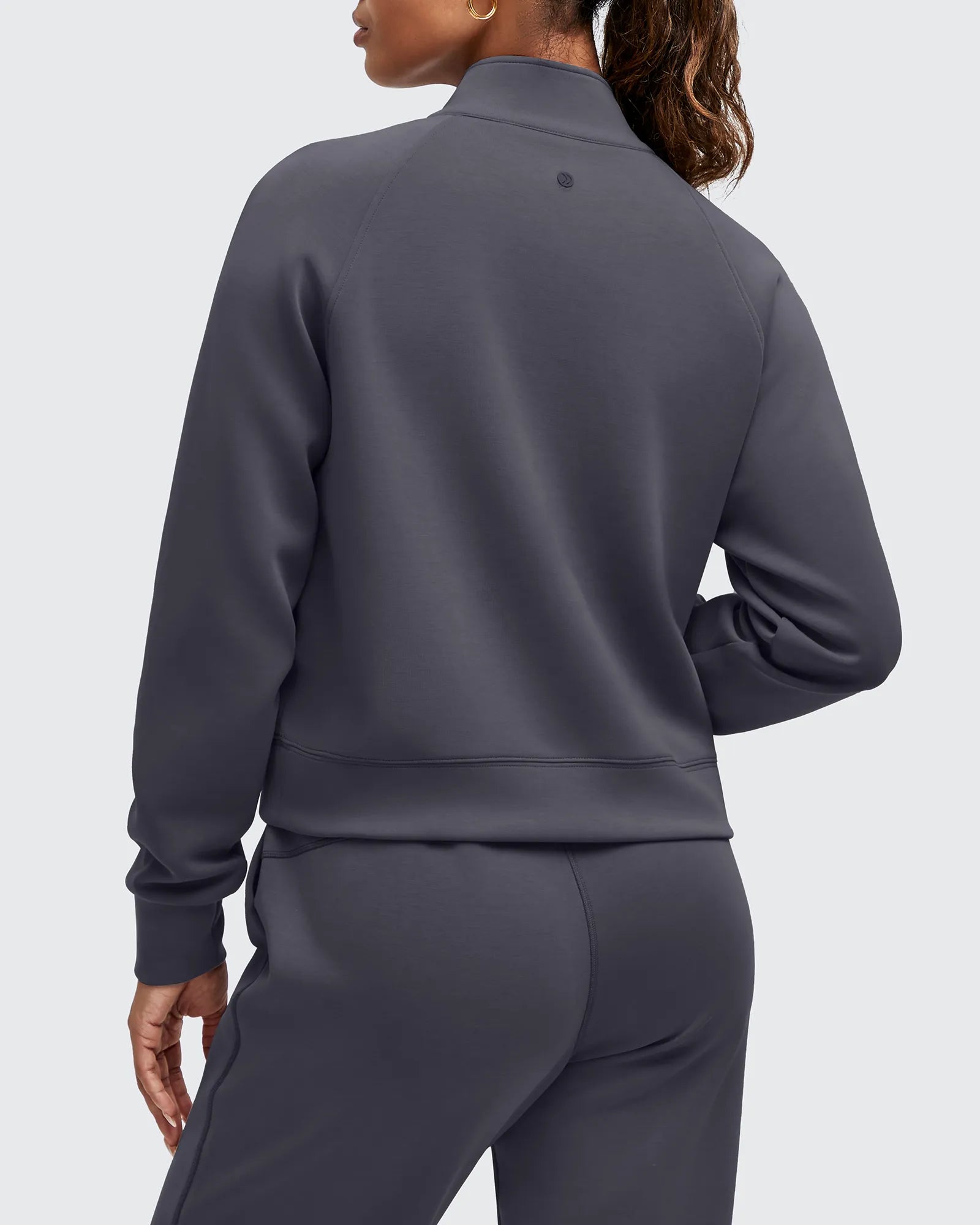 Smoofit Half-Zip Pullover Mock Neck Pockets Sweatshirts