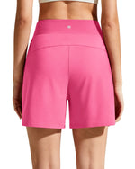 Chillwhisp Built-in Brief Liner High Waist Athletic Shorts