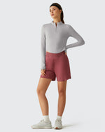 Lightbreeze UPF 50+ Sun Thumbholes Quater Zip Shirts