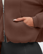 Smoofit Two-Way Full Zip Modal Hoodie Jackets