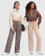 EverGoing Business Casual High-Waist Wide Leg Pants Tall - G4Free