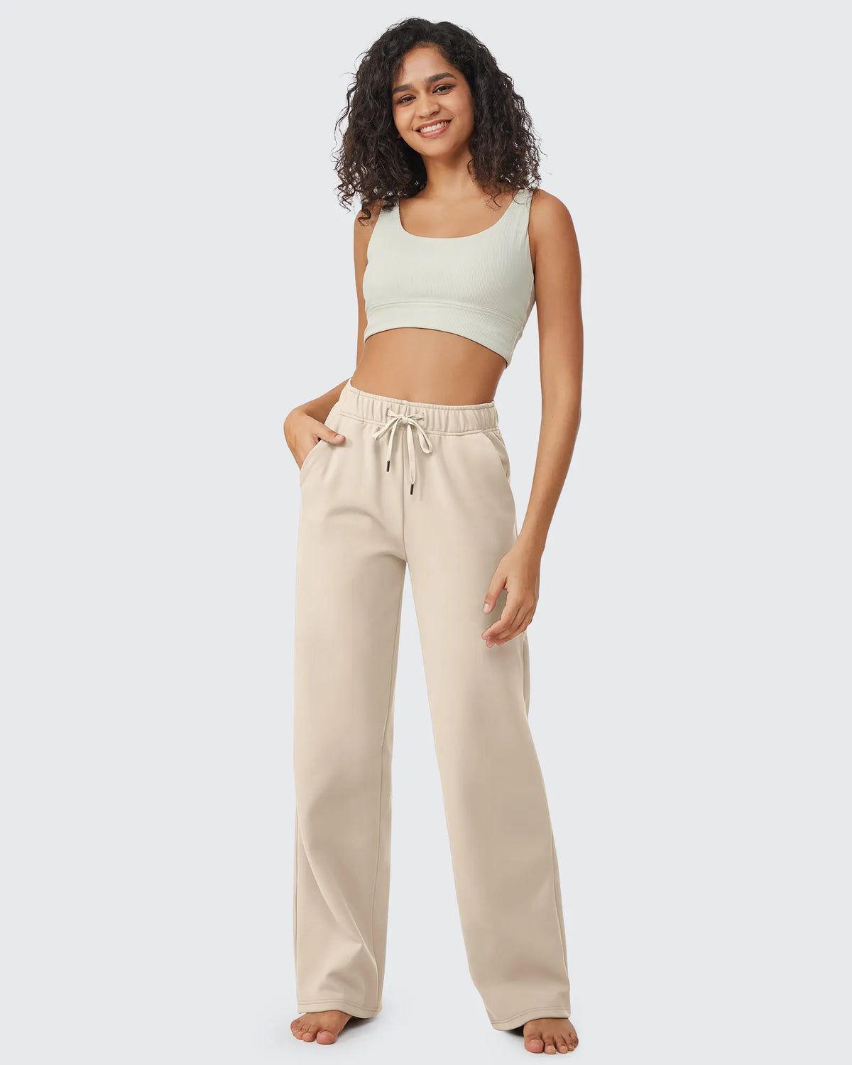 EverGoing Loose Fleece Lined Drawstring Casual Pants - G4Free