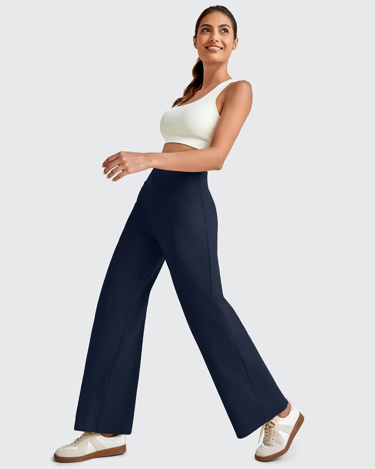 EverGoing High Waist Stretch Dressy Cropped Pants Regular - G4Free