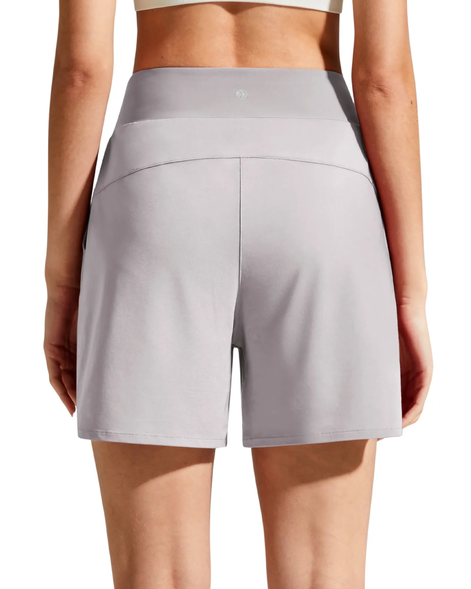 Chillwhisp Built-in Brief Liner High Waist Athletic Shorts
