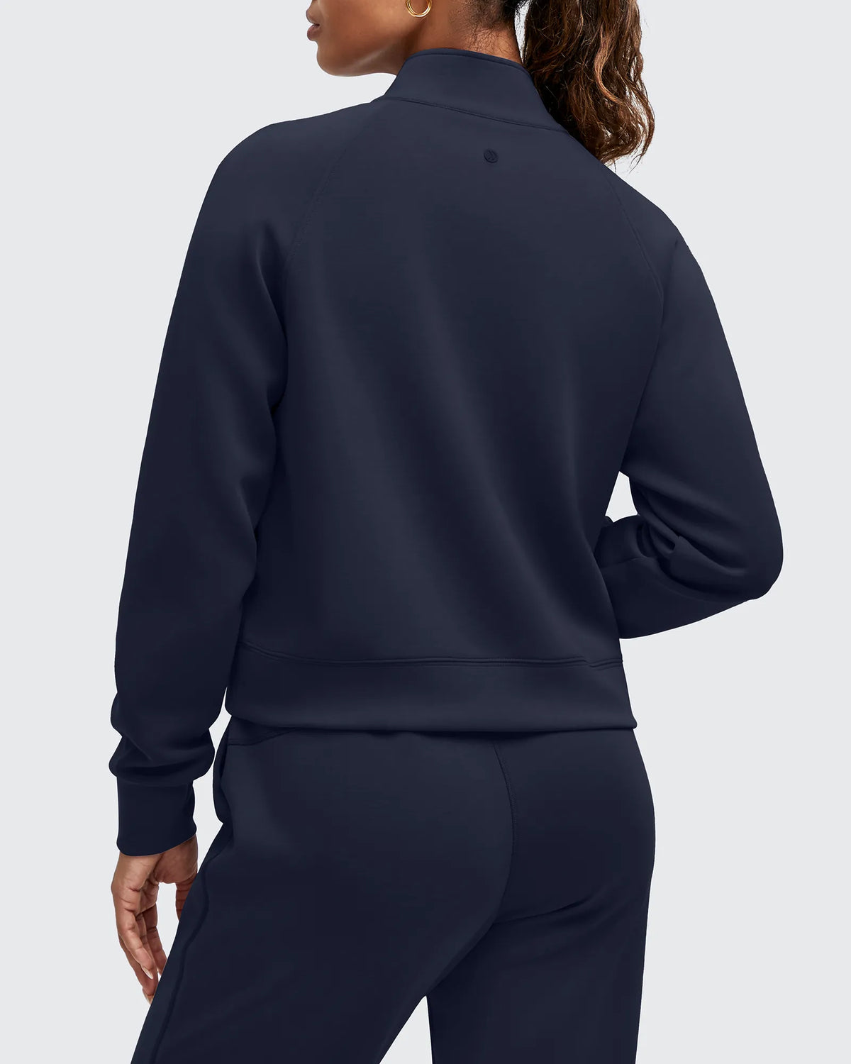 Smoofit Half-Zip Pullover Mock Neck Pockets Sweatshirts
