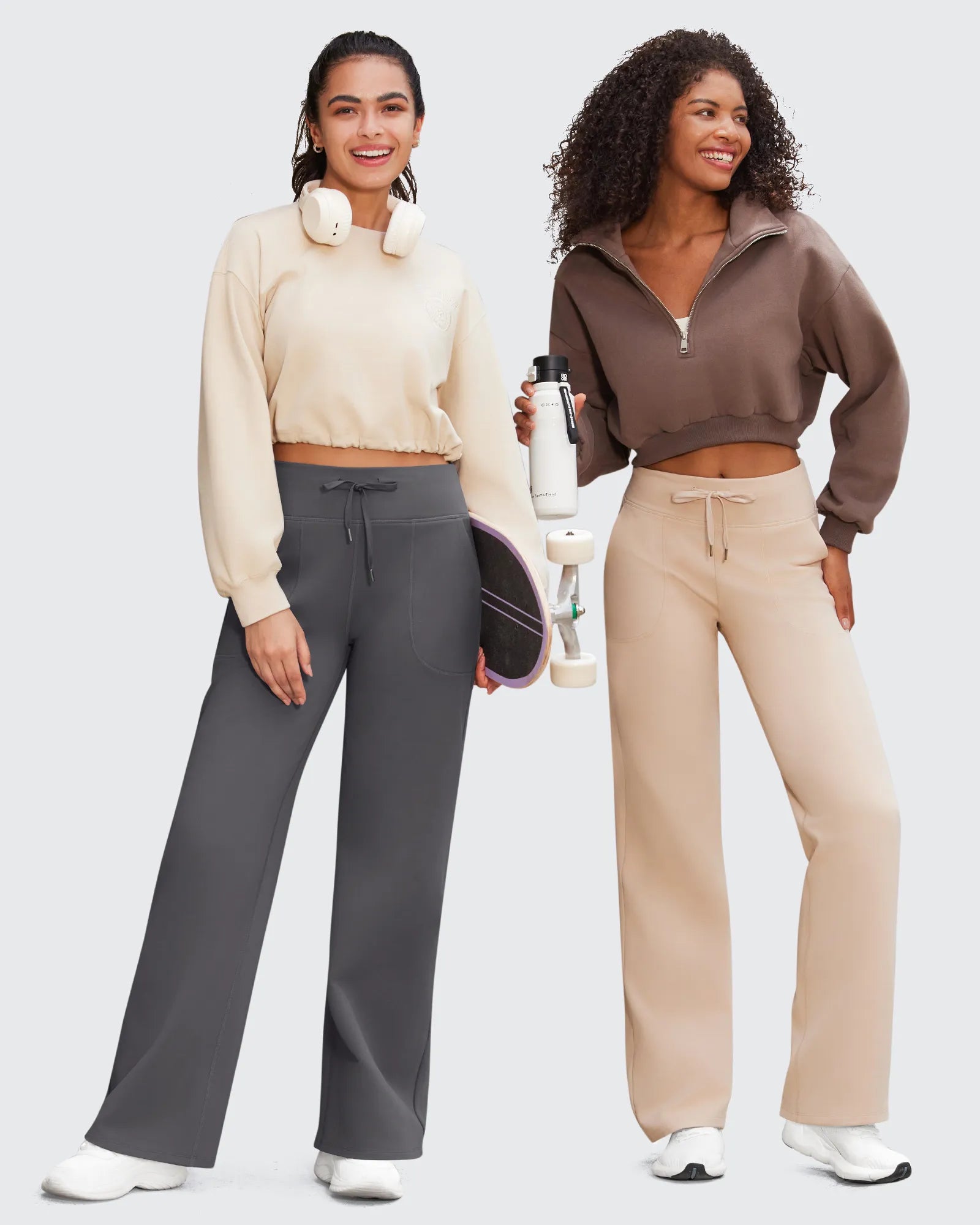 EverGoing Business Casual High-Waist Wide Leg Pants Tall - G4Free