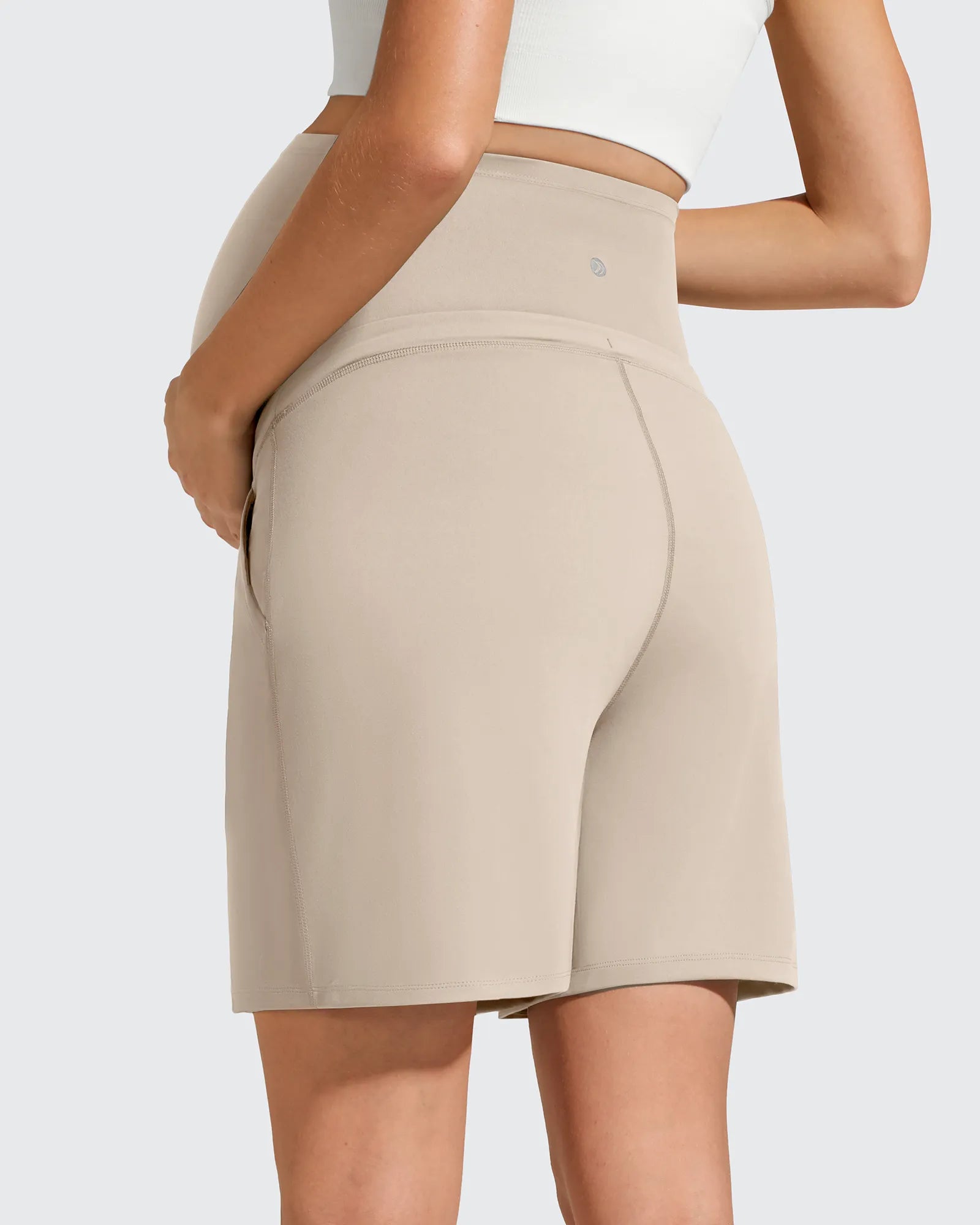 EverGoing Pockets Drawstring Over The Belly Pregnancy Shorts