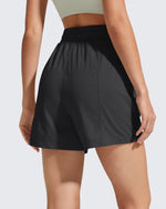 G4Free 4" High Waisted Casual Shorts with Pockets