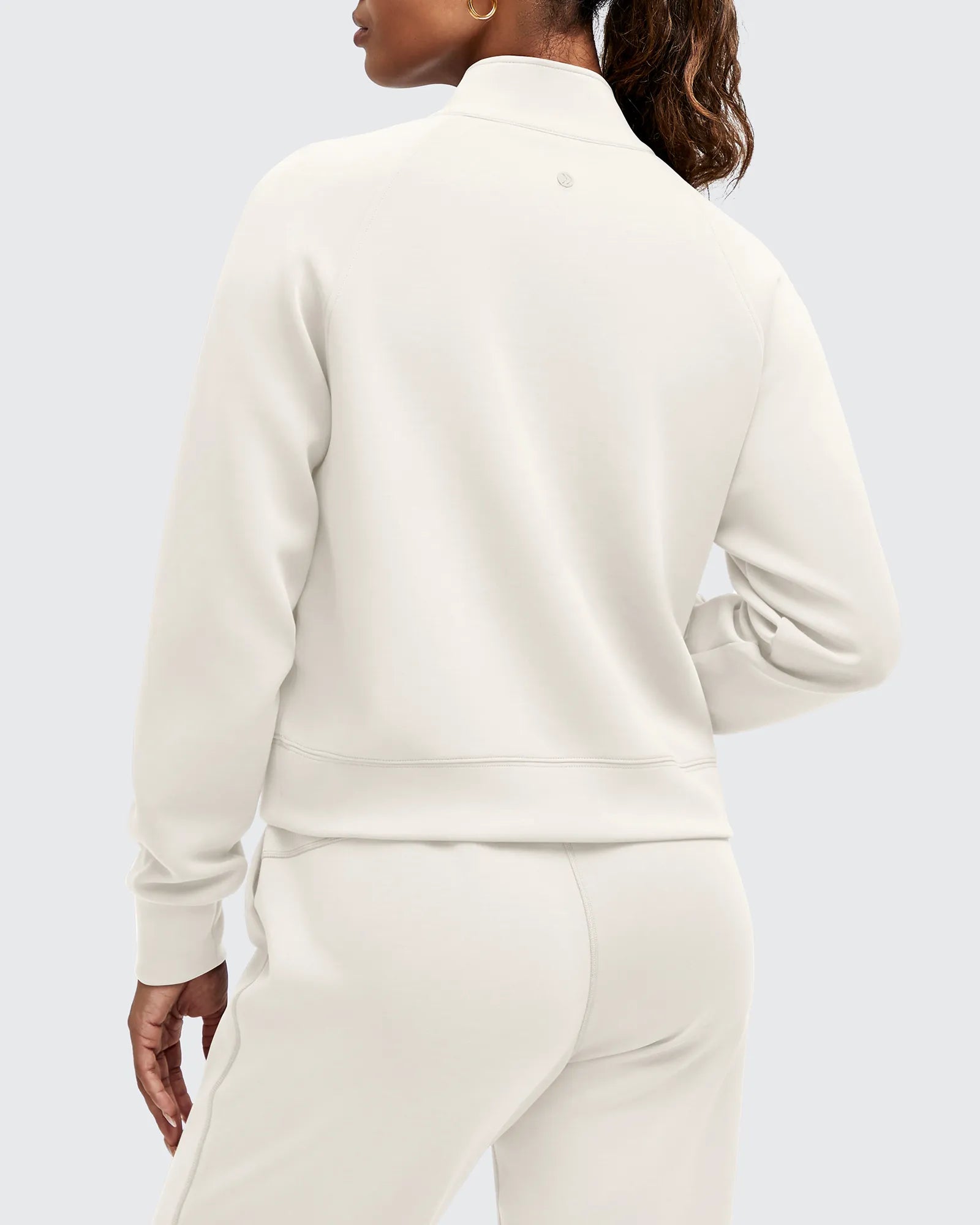 Smoofit Half-Zip Pullover Mock Neck Pockets Sweatshirts