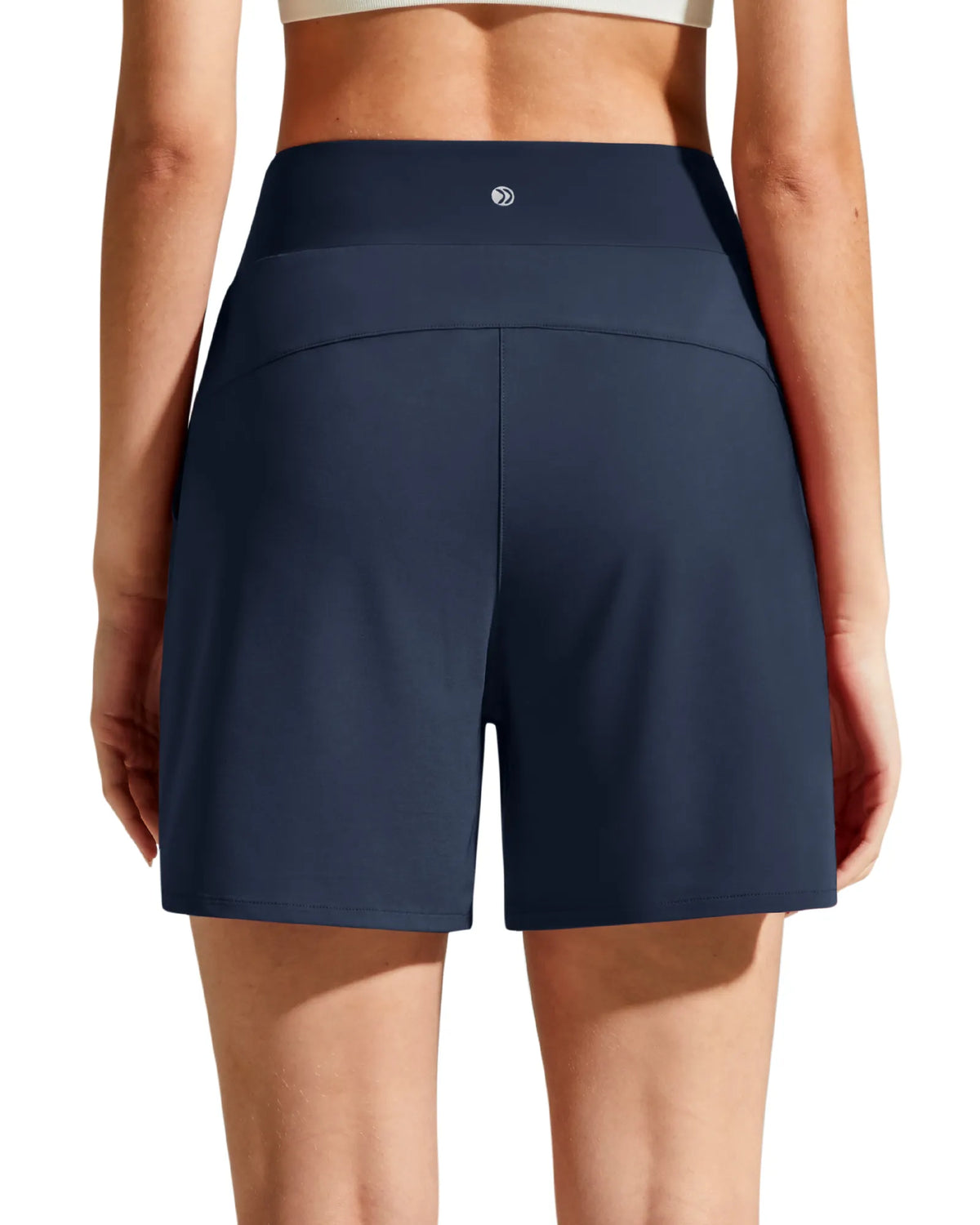 Chillwhisp Built-in Brief Liner High Waist Athletic Shorts