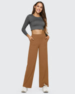 EverGoing Loose High-Waist Business Casual Pants 33'' - G4Free
