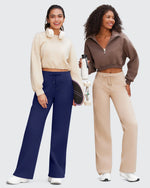 EverGoing Business Casual High-Waist Wide Leg Pants Tall - G4Free