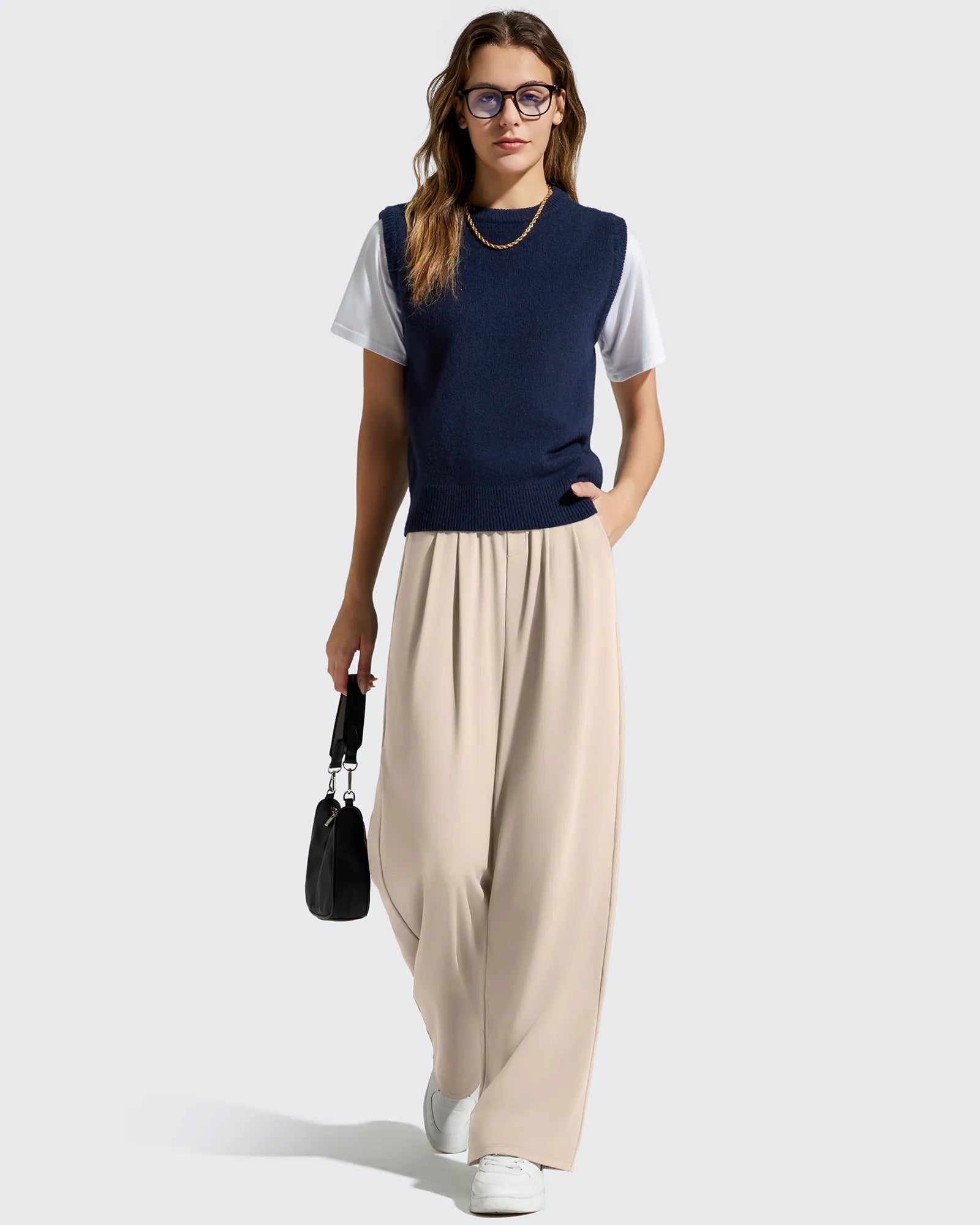 ShiftReady High Waisted Dressy Casual Trousers