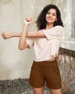 EverGoing High-Waist Belted Pleated Casual Dressy Shorts - G4Free