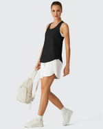 Racerback Hip Length Scoop Neck Muscle Tank Tops