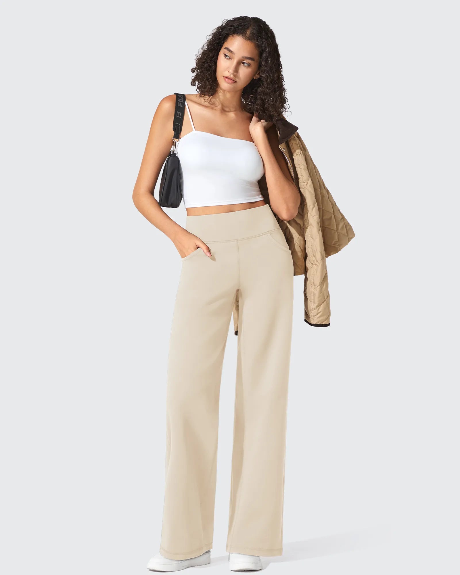 BareFeel Seamless High-Waist Dressy Pants Petite - G4Free