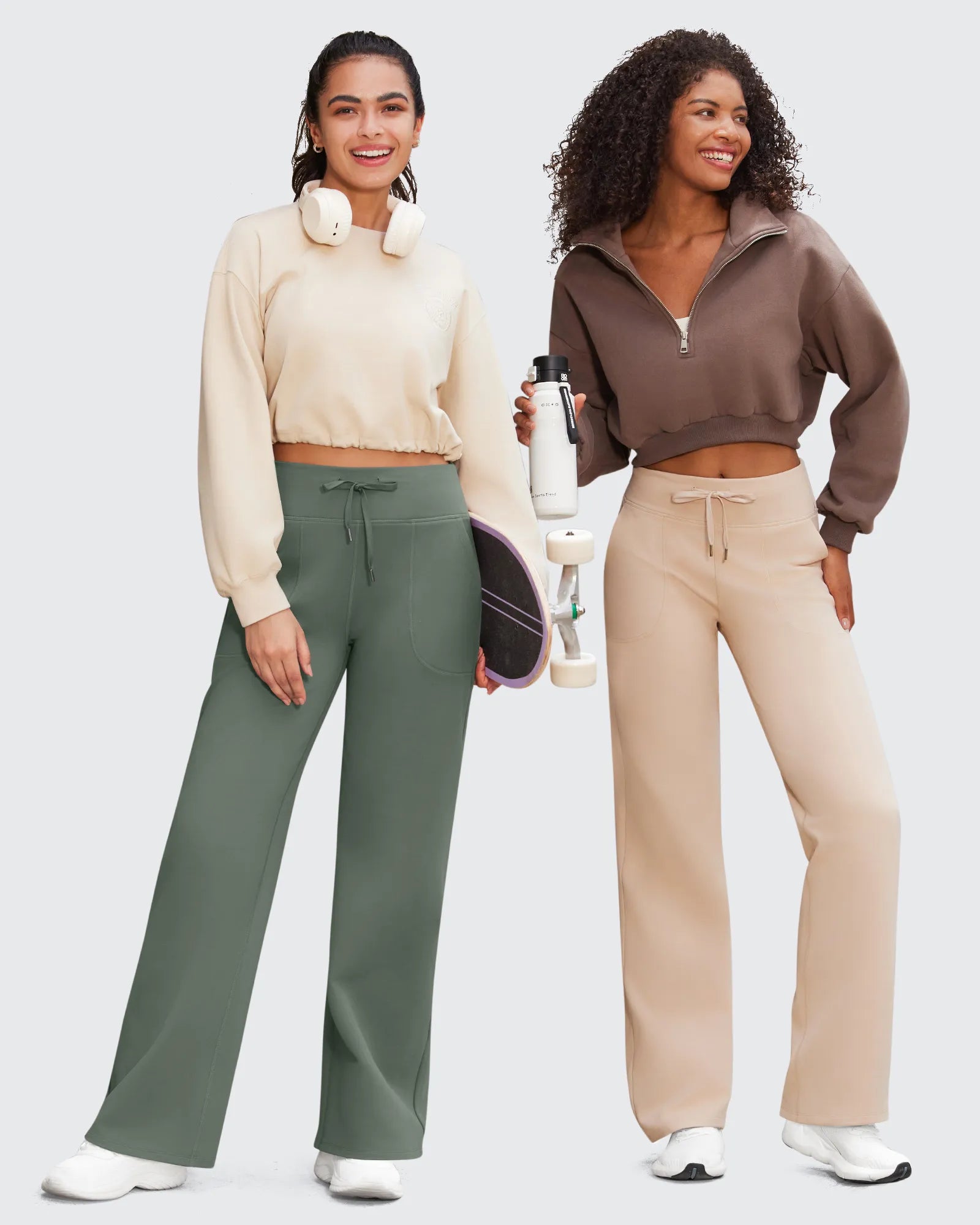 EverGoing Business Casual High-Waist Wide Leg Pants Tall - G4Free