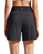 Chillwhisp Built-in Brief Liner High Waist Athletic Shorts