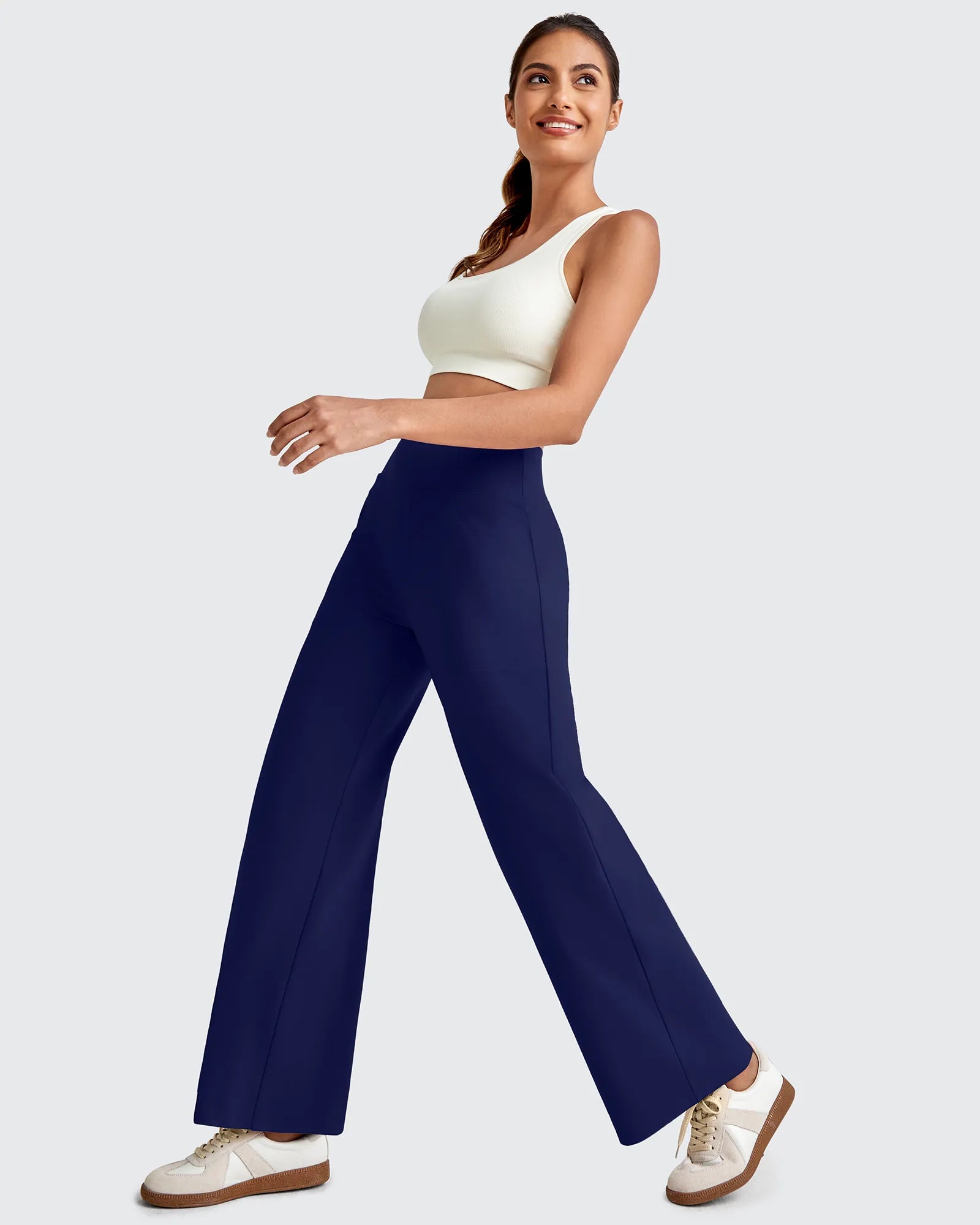 EverGoing High Waist Stretch Dressy Cropped Pants Regular - G4Free