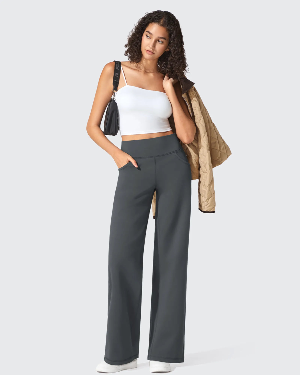 BareFeel Seamless High-Waist Dressy Pants Petite - G4Free
