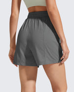G4Free 4" High Waisted Casual Shorts with Pockets