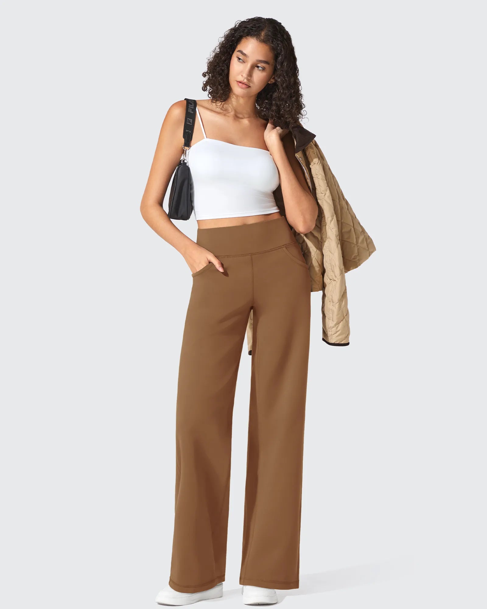 BareFeel Seamless High-Waist Dressy Pants Petite - G4Free