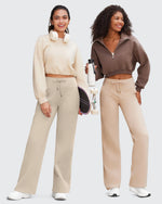EverGoing Business Casual High-Waist Wide Leg Pants Tall - G4Free