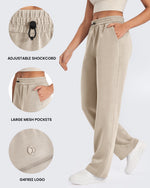 Smoofit Mid-Waist Wide Leg Sweatpants Petite - G4Free