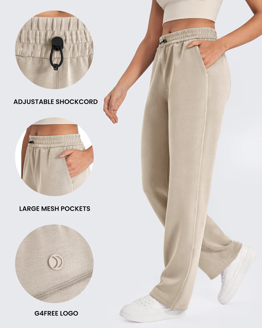 Smoofit Mid-Waist Wide Leg Sweatpants Regular