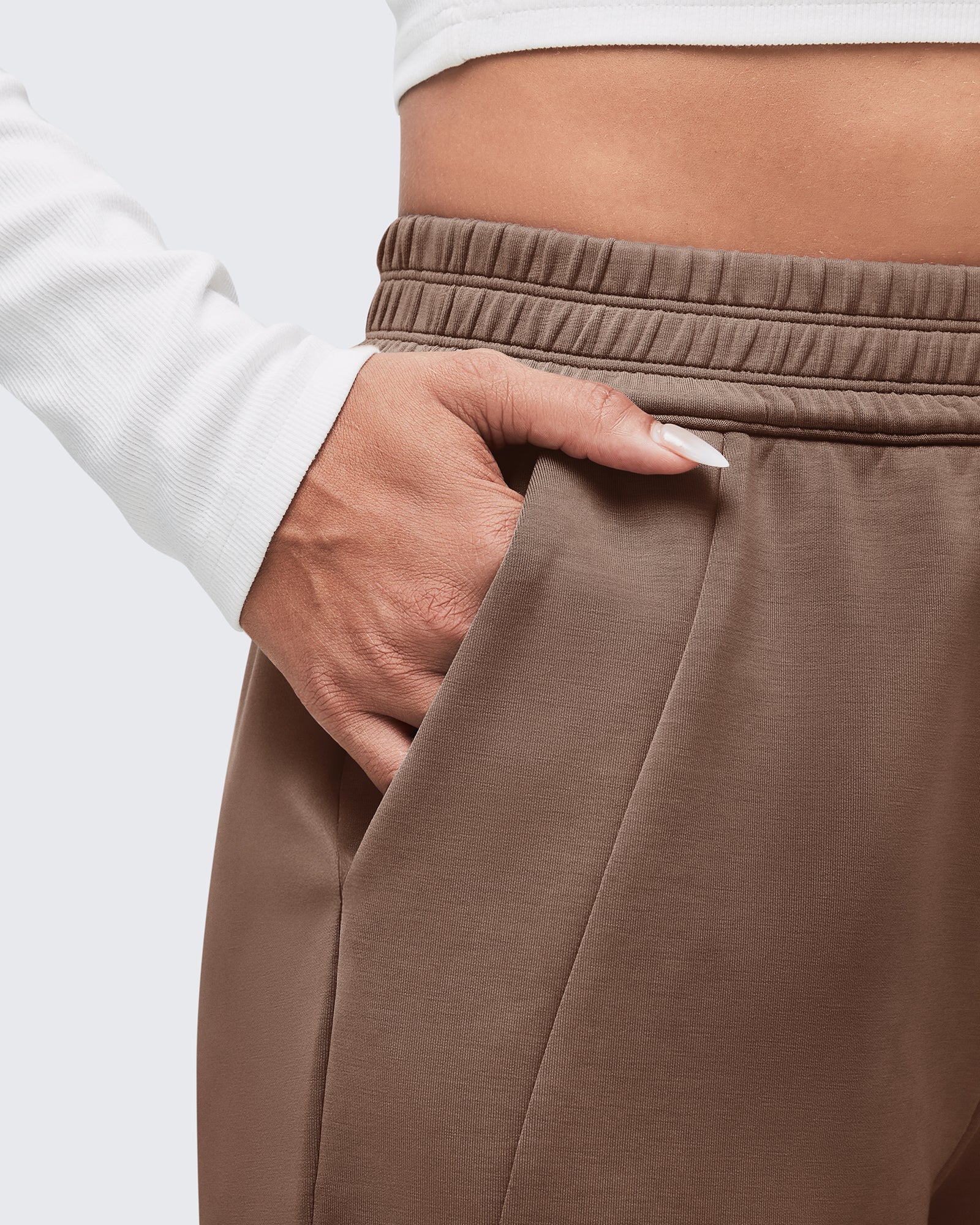 Smoofit Elastic-Waist Wide Leg Sweatpants Tall - G4Free
