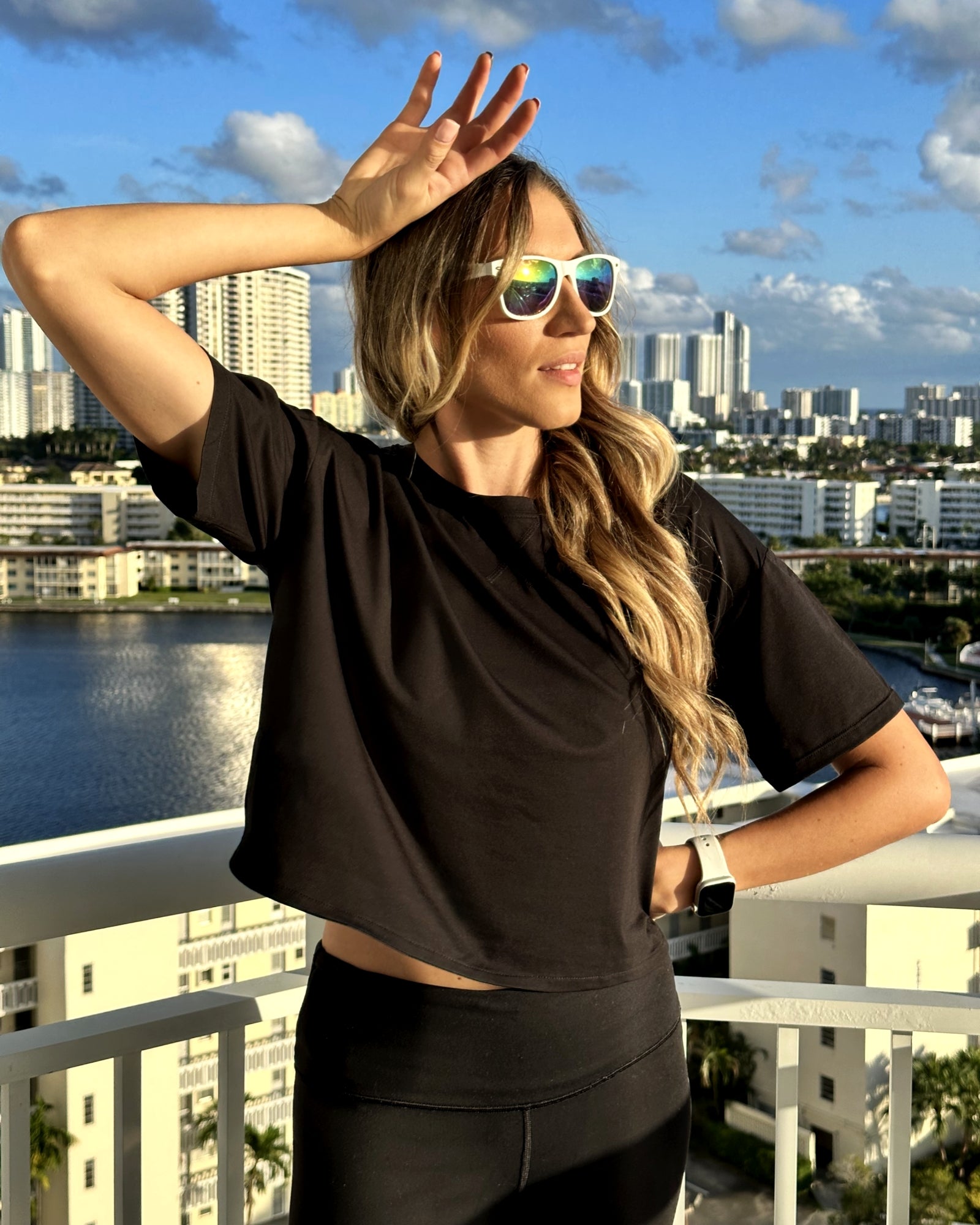 G4Free UPF 50+ Quick Dry Boxy Crop Tee