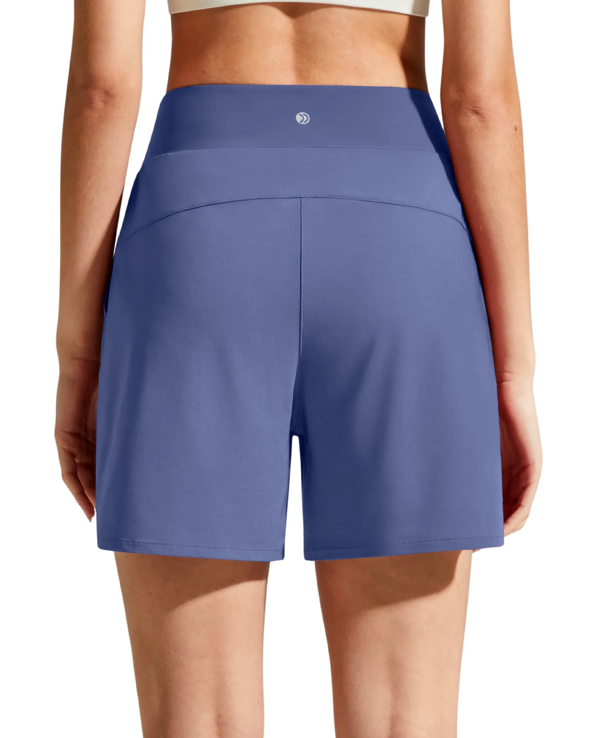 Chillwhisp Built-in Brief Liner High Waist Athletic Shorts