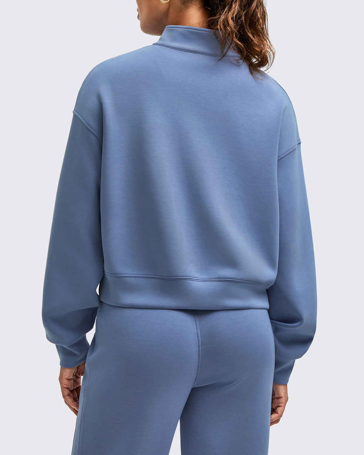 Smoofit Half-Zip Mock Neck Long Sleeve Sweatshirts - G4Free