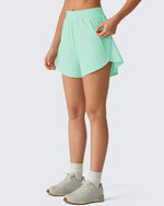 G4Free Chillwhisp 2.5" Dolphin Hem Running Shorts with Pockets