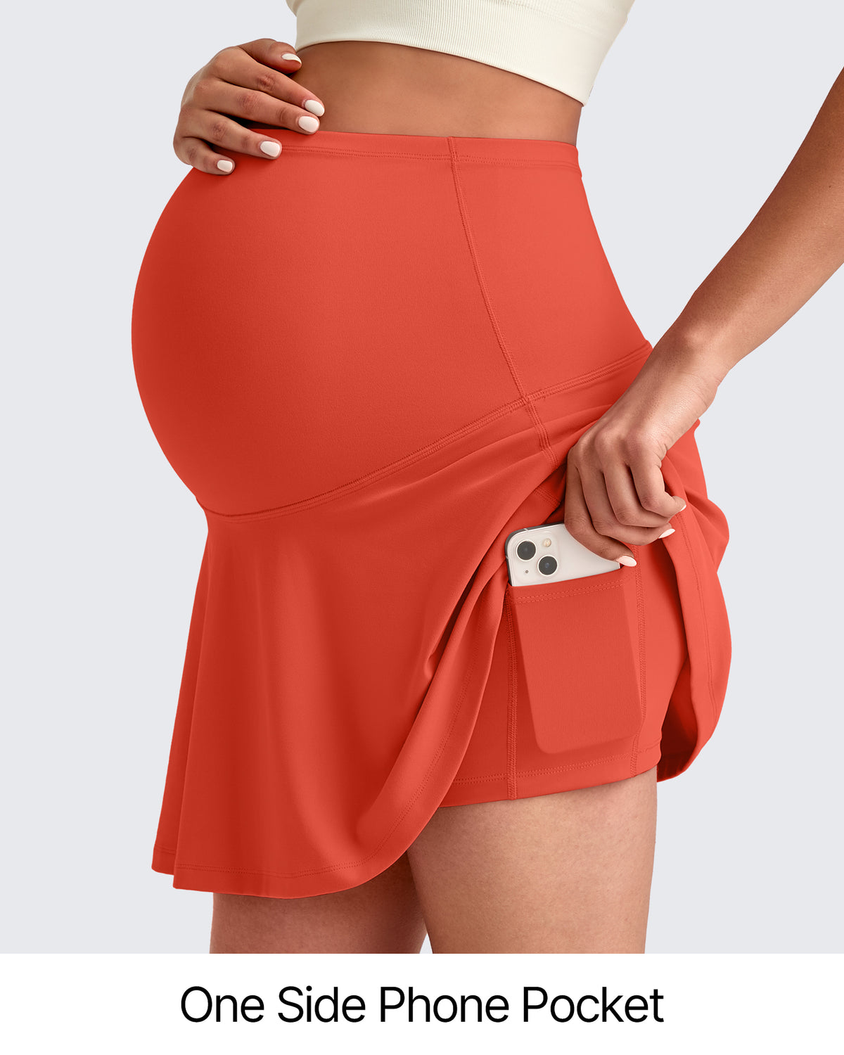 BareFeel One Pocket Maternity Tennis Skirt - G4Free